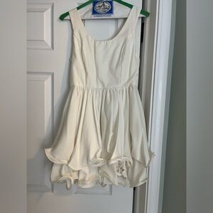 White bridal shower dress